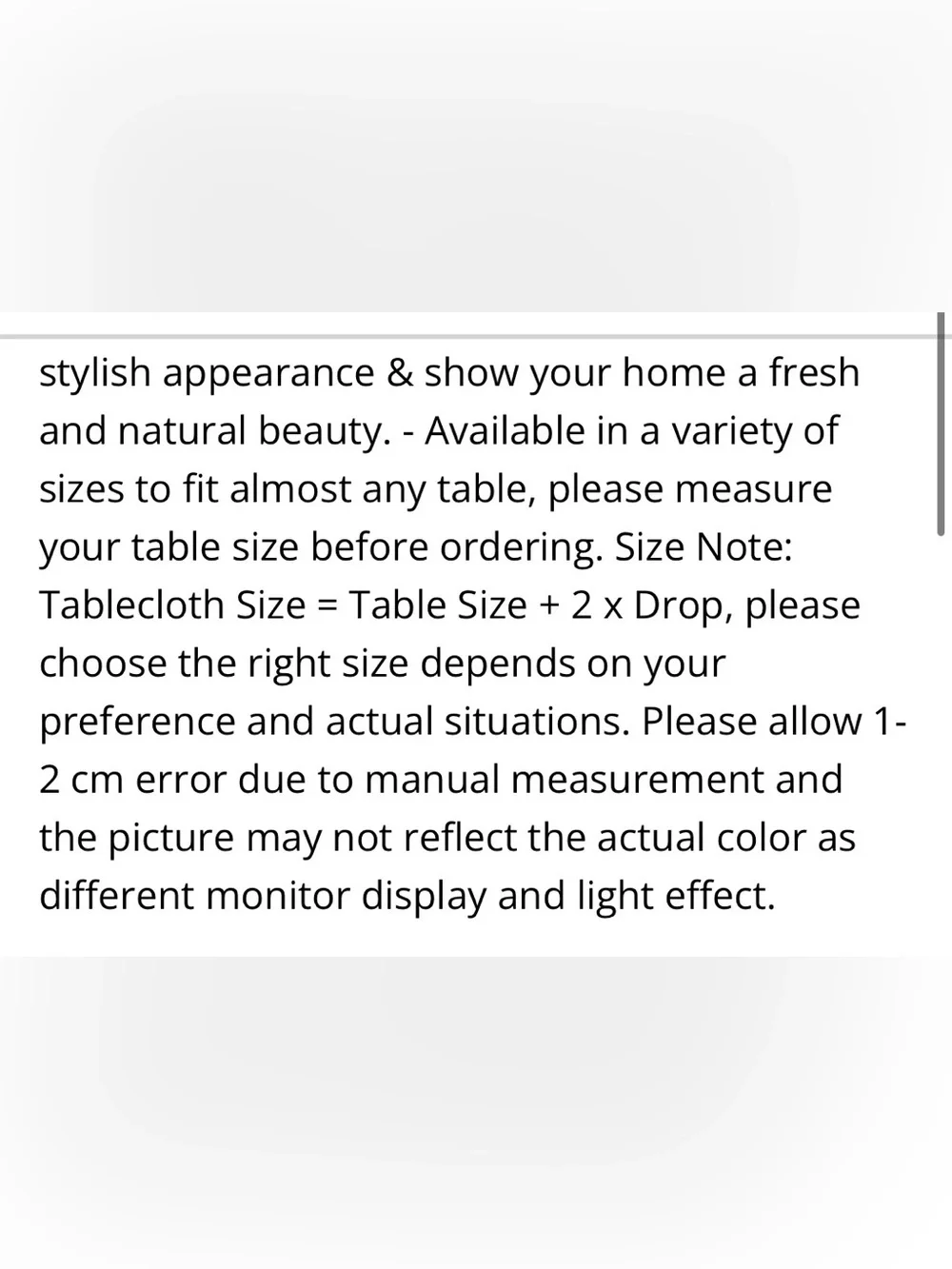 Heavyweight Cotton Tablecloth 55” Round - WHITE